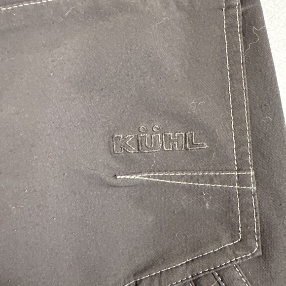 PANTS CARGO KUHL  Woman 16  Black Destroyr Stretch  Outdoor Hiking Zip Pockets - Picture 8 of 11